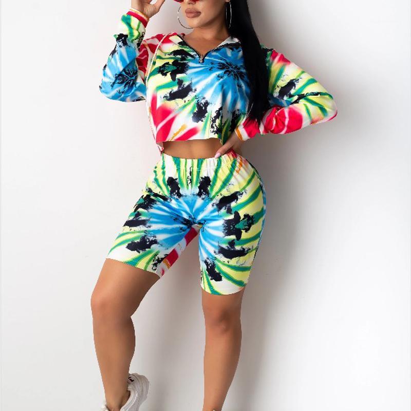 Women' Tie Dyed V-neck Hoodie Casual Fashion Home Sports Top and Shorts Set Autumn Exercise gym workout Sportswear1, Yellow
Women' Tie Dyed V-neck Hoodie Casual Fashion Home Sports Top and Shorts Set Autumn Exercise gym workout Sportswear1, Yellow