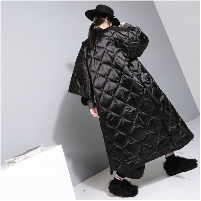 DEAT Japan Kimono Tied With Nightgown Style Three Quarter Sleeve Bat Sleeved Women Loose Plus Size Autumn Winter New TD681 201026