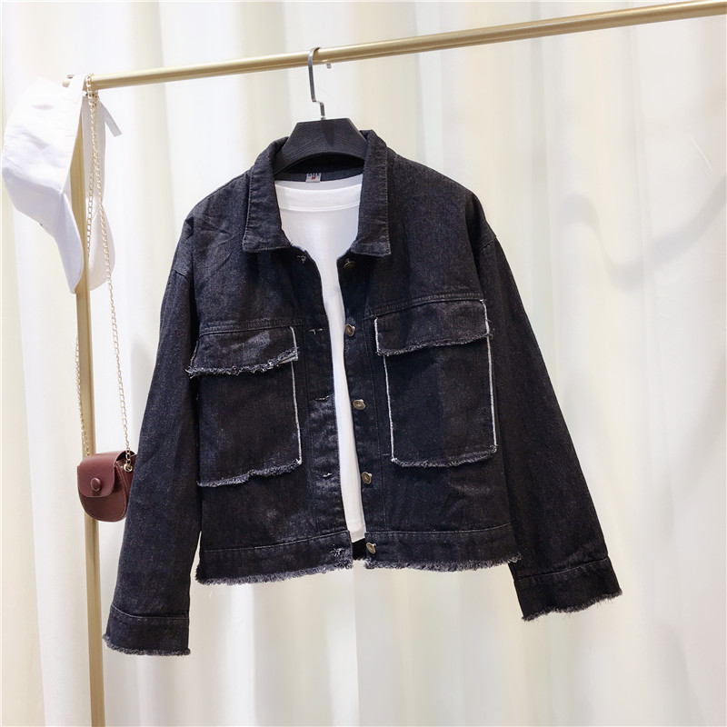 Semfri Jacket Women Winter Denim Jacket High Quality Loose chaqueta mujer Streetwear All-match Mental Covered Button Coat