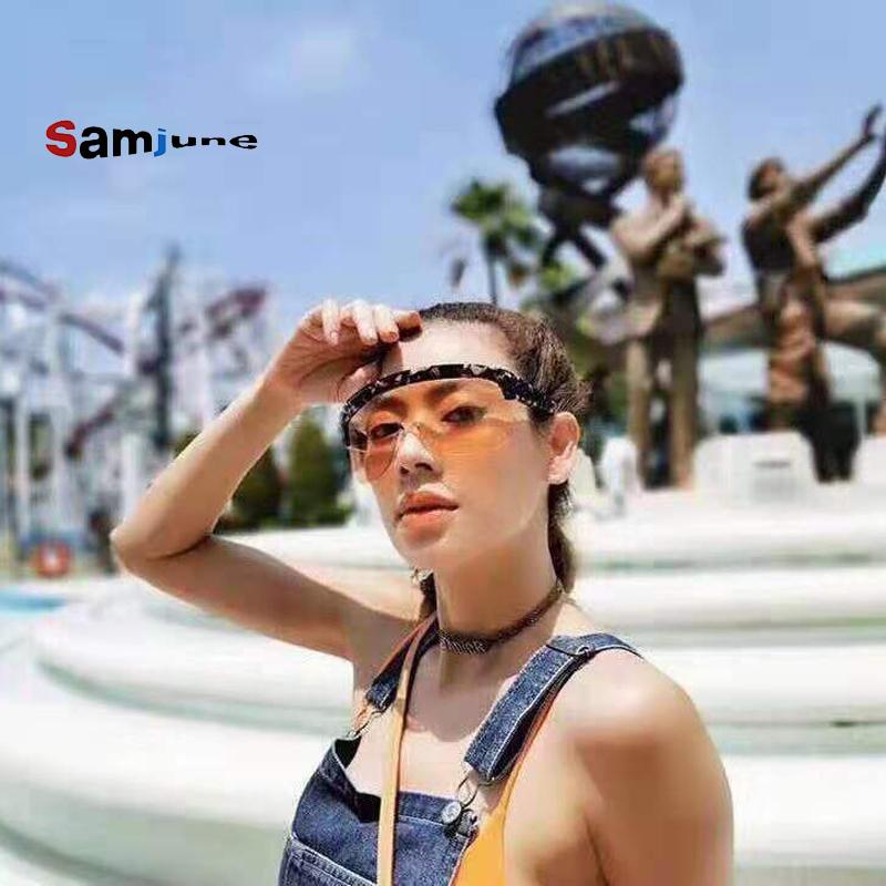 Samjune One-piece Sunglasses for Men and Women Vintage Plat Top Sun Glasses Street Snap Fashion Gafas De So
Samjune One-piece Sunglasses for Men and Women Vintage Plat Top Sun Glasses Street Snap Fashion Gafas De So