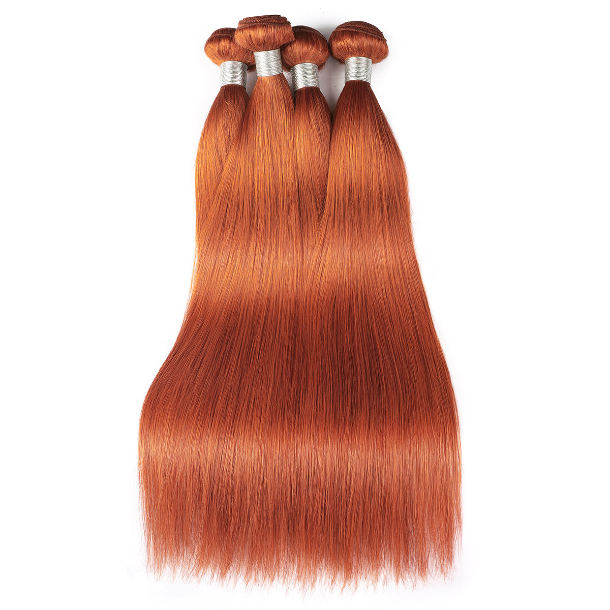 Ishow New Arrival Brazilian Virgin Hair Weave Extensions 8-28inch For Women #350 Silky Straight Orange Ginger Color Remy Human Hair Bundles Peruvian