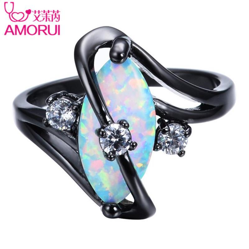 AMORUI Rainbow Crystal Women wedding Rings Copper Black Gold Rings For Women Fashion Jewelry Engagement Femme Anel Anillos
AMORUI Rainbow Crystal Women wedding Rings Copper Black Gold Rings For Women Fashion Jewelry Engagement Femme Anel Anillos