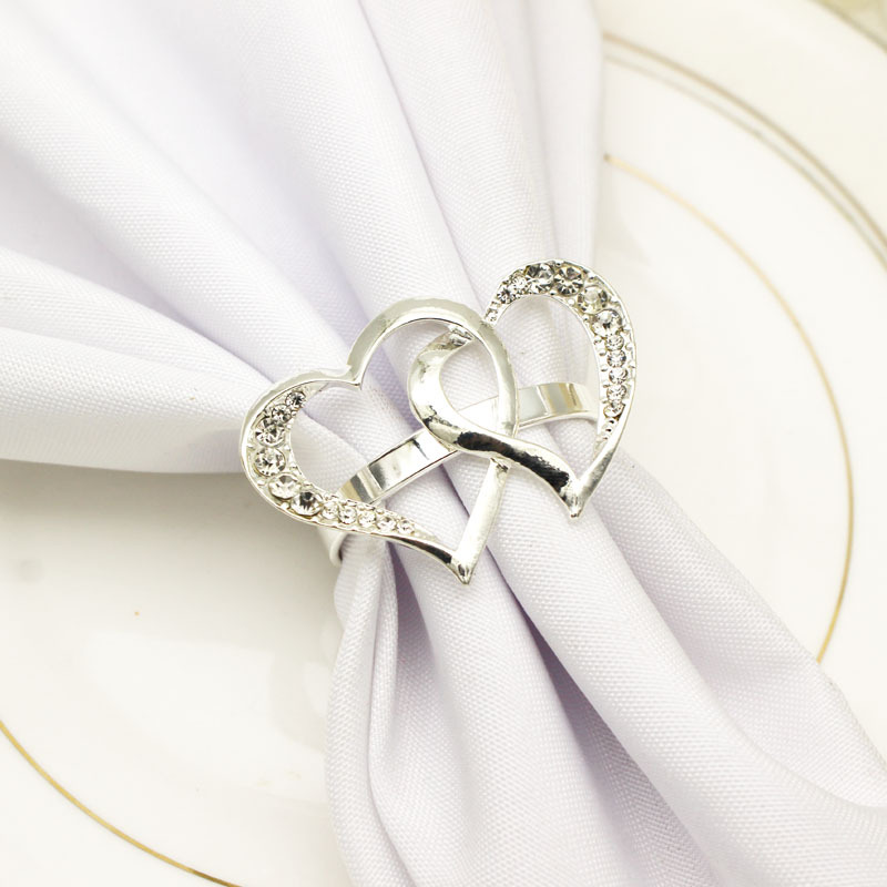 Heart-shaped Wedding Napkin Ring Metal Silver Color Napkin Buckle Valentines Day Wedding Dinner Parties Table Decor Napkin Holder
Heart-shaped Wedding Napkin Ring Metal Silver Color Napkin Buckle Valentines Day Wedding Dinner Parties Table Decor Napkin Holder