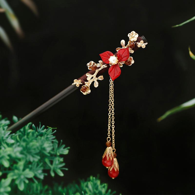 Bride Classical Hanfu Cheongsam Kanzashi Hairpin Red flower Tassel Hair Stick Antiquity Super Fairy Hairpin Hair Clip Cosplay
Bride Classical Hanfu Cheongsam Kanzashi Hairpin Red flower Tassel Hair Stick Antiquity Super Fairy Hairpin Hair Clip Cosplay