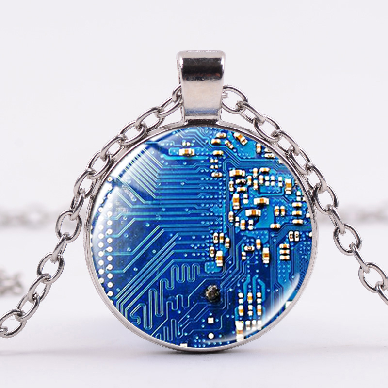 Circuit Board Art Print Pendant Necklace Pcb Computer Board Steampunk Glass Picture Geek Electronics Silver Color Jewelry
Circuit Board Art Print Pendant Necklace Pcb Computer Board Steampunk Glass Picture Geek Electronics Silver Color Jewelry