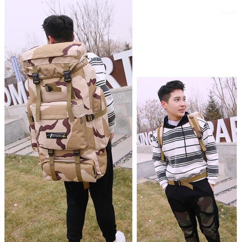 70L Nylon Fabric Travel Bag Mountaineering Backpack Folding Backpack Practical Cycling Hiking Unisex Durable Portable Camping1, Khaki
70L Nylon Fabric Travel Bag Mountaineering Backpack Folding Backpack Practical Cycling Hiking Unisex Durable Portable Camping1, Khaki