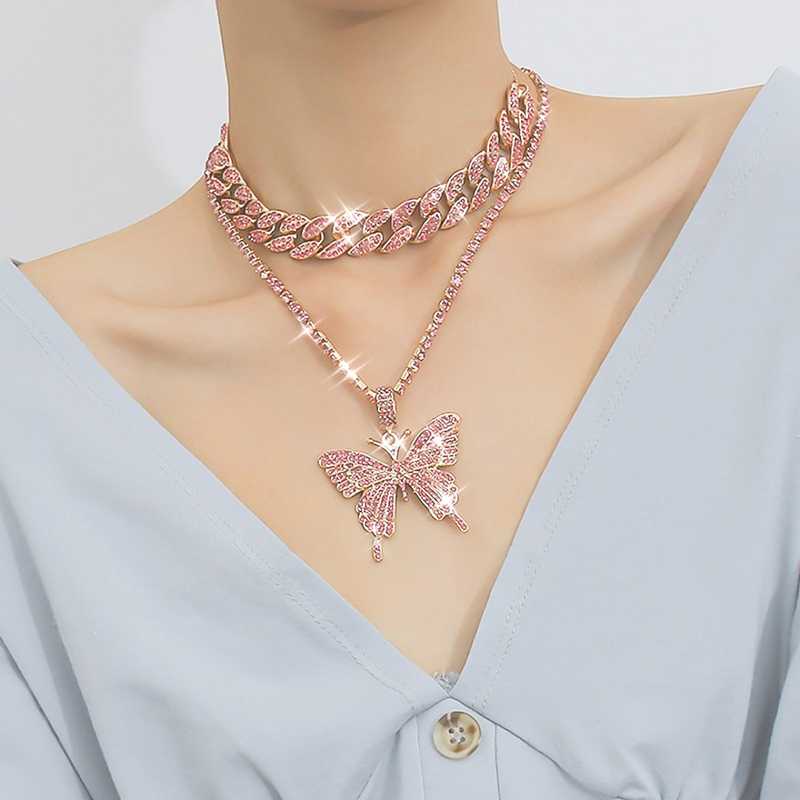 Luxury Multi-layer filled iced out bling hip hop women charm crystal necklace arrow tennis chain butterfly choker necklace Jewel
Luxury Multi-layer filled iced out bling hip hop women charm crystal necklace arrow tennis chain butterfly choker necklace Jewel