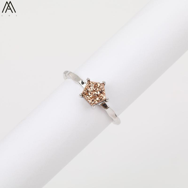 5PCS/Lot Natural Druzy Geode Agates Pentagon Beads Silvery Rings For Women Drusy Crown-Shape Rings Fashion Jewelry HS-59AMAB1
5PCS/Lot Natural Druzy Geode Agates Pentagon Beads Silvery Rings For Women Drusy Crown-Shape Rings Fashion Jewelry HS-59AMAB1