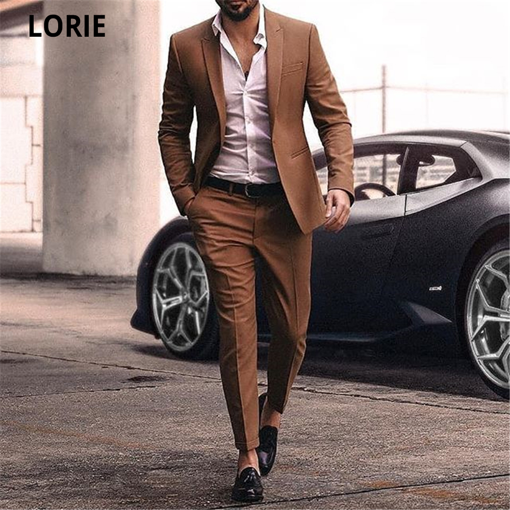 LORIE Wedding Groomsmen Men Business Formal Suit Party Prom Suit Sets Jacket+Pants Casual Groom Tuxedos Custom Made Plus Size, Brown
LORIE Wedding Groomsmen Men Business Formal Suit Party Prom Suit Sets Jacket+Pants Casual Groom Tuxedos Custom Made Plus Size, Brown