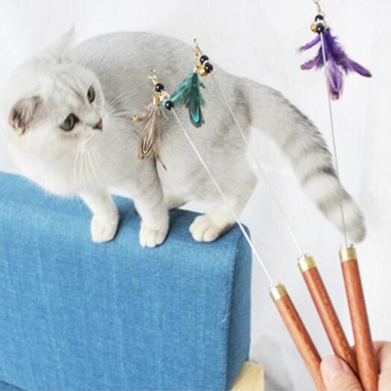 Cat Stick Feather Toys Kitten Cat Stick Interactive Wand Toys Plastic Pet Pet Supplies Accessory Tool
Cat Stick Feather Toys Kitten Cat Stick Interactive Wand Toys Plastic Pet Pet Supplies Accessory Tool