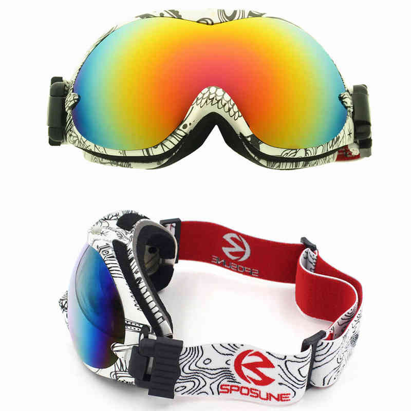 children snow ski goggles for boys girls anti fog UV400 double lens winter snowboard glasses googles skibrille kids ski goggles 220110