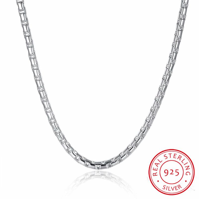 Lekani Men's Fine Jewelry 20 "'50 Cm 925 Sterling Silver 5mm Round Necklace Simple Cable Chain Colar De Prata Free Shipping
Lekani Men's Fine Jewelry 20 "'50 Cm 925 Sterling Silver 5mm Round Necklace Simple Cable Chain Colar De Prata Free Shipping