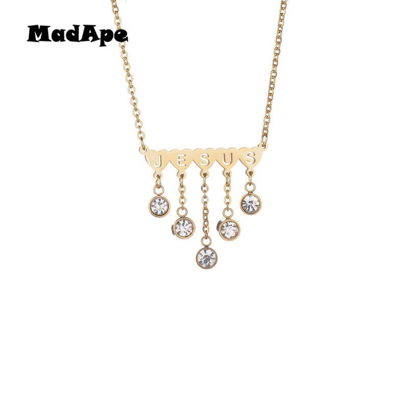 MadApe 2020 New Fashion Choker Gold Silver Color Jesus Pendant Necklace For Women Stainless Steel Necklace Jewelry Dropshipping
MadApe 2020 New Fashion Choker Gold Silver Color Jesus Pendant Necklace For Women Stainless Steel Necklace Jewelry Dropshipping