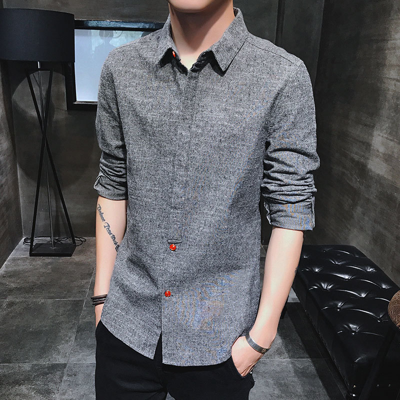 2021 Casual Slim Fit Mens Long Sleeve High Quality Men Shirts Cotton Autumn New 2j6r, Gray
2021 Casual Slim Fit Mens Long Sleeve High Quality Men Shirts Cotton Autumn New 2j6r, Gray