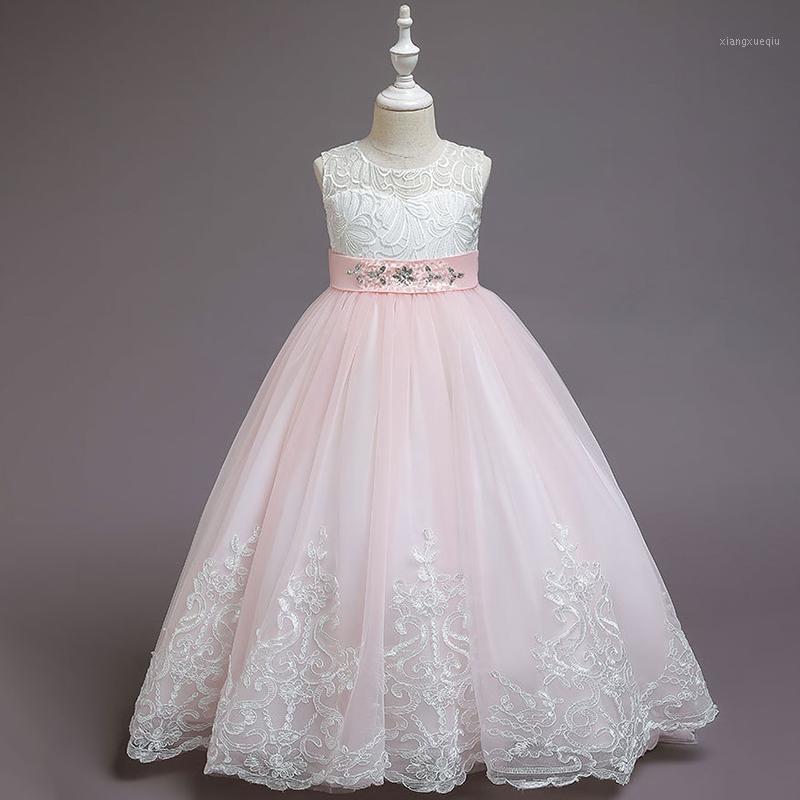 Pink Flower Girls Dresses Bow Beading Crystal Embroidery Lace Tulle Ball Gown O-Neck Floor-Length Kids Party Princess Skirt D3091, Blue
Pink Flower Girls Dresses Bow Beading Crystal Embroidery Lace Tulle Ball Gown O-Neck Floor-Length Kids Party Princess Skirt D3091, Blue