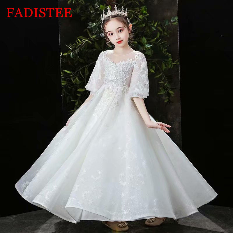 FADISTEE Girl dress Flower Girl Dresses lace Girl Infant Dress Kids Formal Wear girls dress floor-length Tulle and Lace Half Sleeve, Same as image
FADISTEE Girl dress Flower Girl Dresses lace Girl Infant Dress Kids Formal Wear girls dress floor-length Tulle and Lace Half Sleeve, Same as image