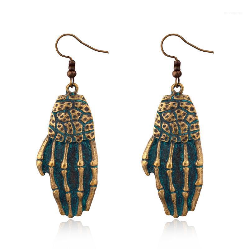 1Pair New Vintage Punk Skeleton Hand Dangle Earrings Women Jewelry Hyperbolic Creative Bronze Skull Bone Big Drop Earrings E2471
1Pair New Vintage Punk Skeleton Hand Dangle Earrings Women Jewelry Hyperbolic Creative Bronze Skull Bone Big Drop Earrings E2471