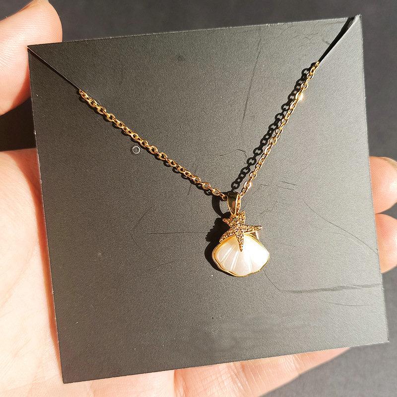 Pendant Necklaces Korean Fashion Starfish Shell For Women Personality Niche Gold Neck Chain Stainless Steel Jewelry Accessories
Pendant Necklaces Korean Fashion Starfish Shell For Women Personality Niche Gold Neck Chain Stainless Steel Jewelry Accessories