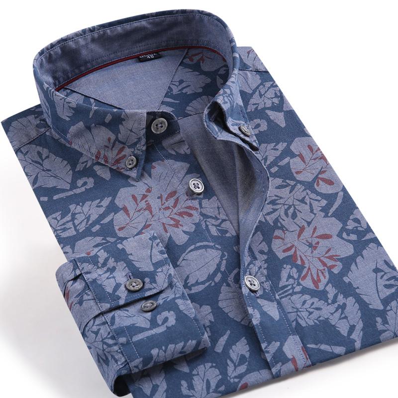 Pure Cotton Floral Shirts for Men Slim Fit long sleeve easy care casual Print Man' Shirt Leisure mens clothing Quality new, Czyj8232-9c
Pure Cotton Floral Shirts for Men Slim Fit long sleeve easy care casual Print Man' Shirt Leisure mens clothing Quality new, Czyj8232-9c