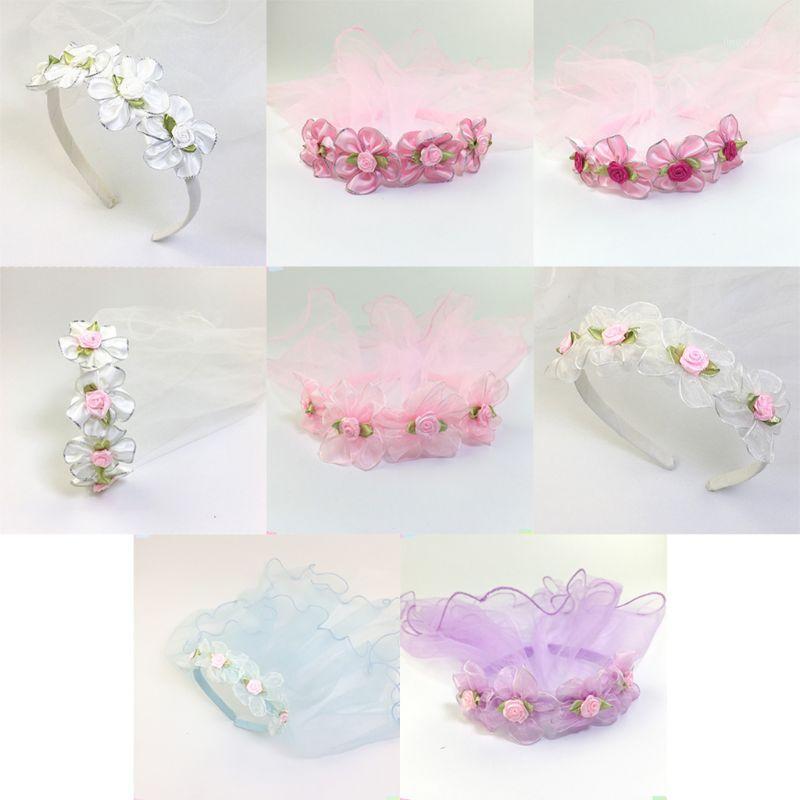 Girls Wedding Agaric Mesh Veil Headband Glitter Trim Artificial Flower Wreath Crown Hair Hoop First Communion Headband1
Girls Wedding Agaric Mesh Veil Headband Glitter Trim Artificial Flower Wreath Crown Hair Hoop First Communion Headband1