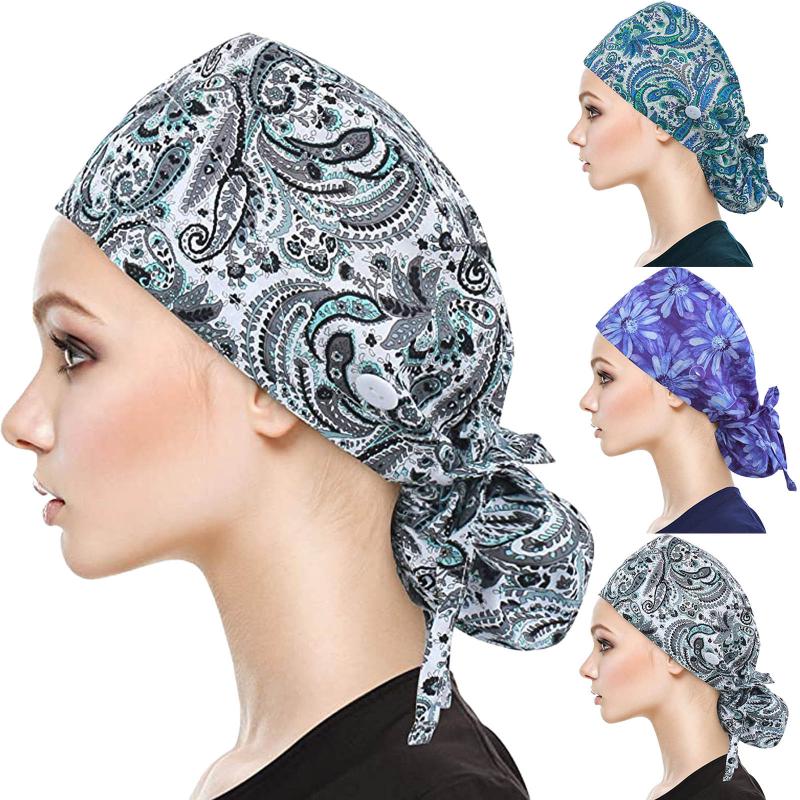 Hats For Women Scrub Cap Cotton Printed Hat Work Cap Accessories Buttons Bouffant Hat Sweatband Gorro quirúrgico N*, As shown
Hats For Women Scrub Cap Cotton Printed Hat Work Cap Accessories Buttons Bouffant Hat Sweatband Gorro quirúrgico N*, As shown
