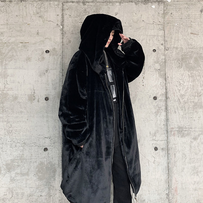 2021 Winter in Jacket Lamb Hair Medium Length Street with Cotton Hoodie Quilted Man Plus Thick Velvet Loose Warm Clothing Long Coat EXSP, Dark gray.
2021 Winter in Jacket Lamb Hair Medium Length Street with Cotton Hoodie Quilted Man Plus Thick Velvet Loose Warm Clothing Long Coat EXSP, Dark gray.