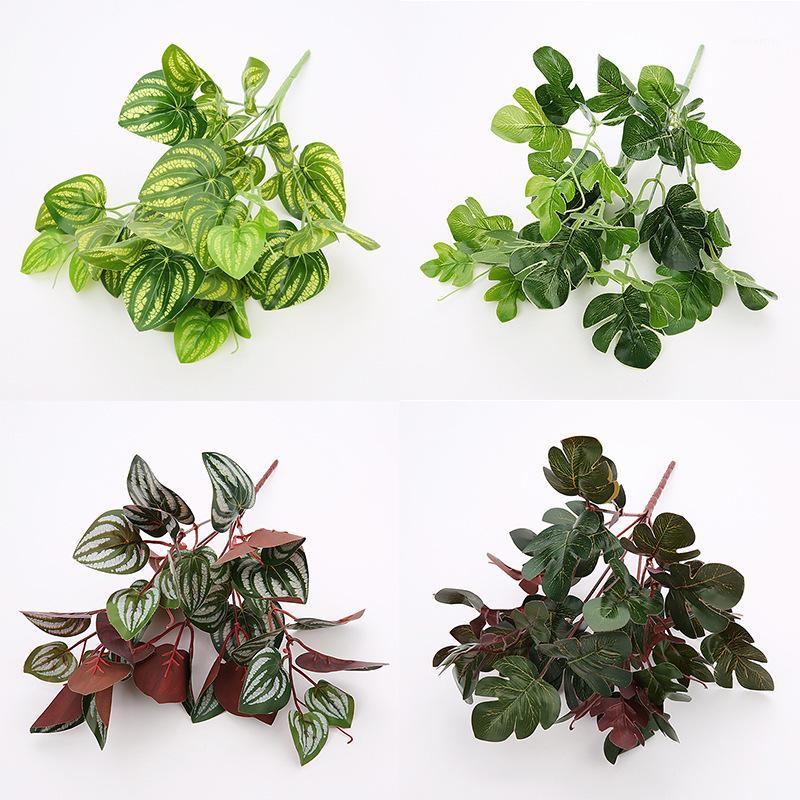 5Pcs artificial plants 30cm Turtle Leaf Watermelon Leaf Greenery Wall decoration fake Plants Home Decoration artificial greenery1, A18
5Pcs artificial plants 30cm Turtle Leaf Watermelon Leaf Greenery Wall decoration fake Plants Home Decoration artificial greenery1, A18