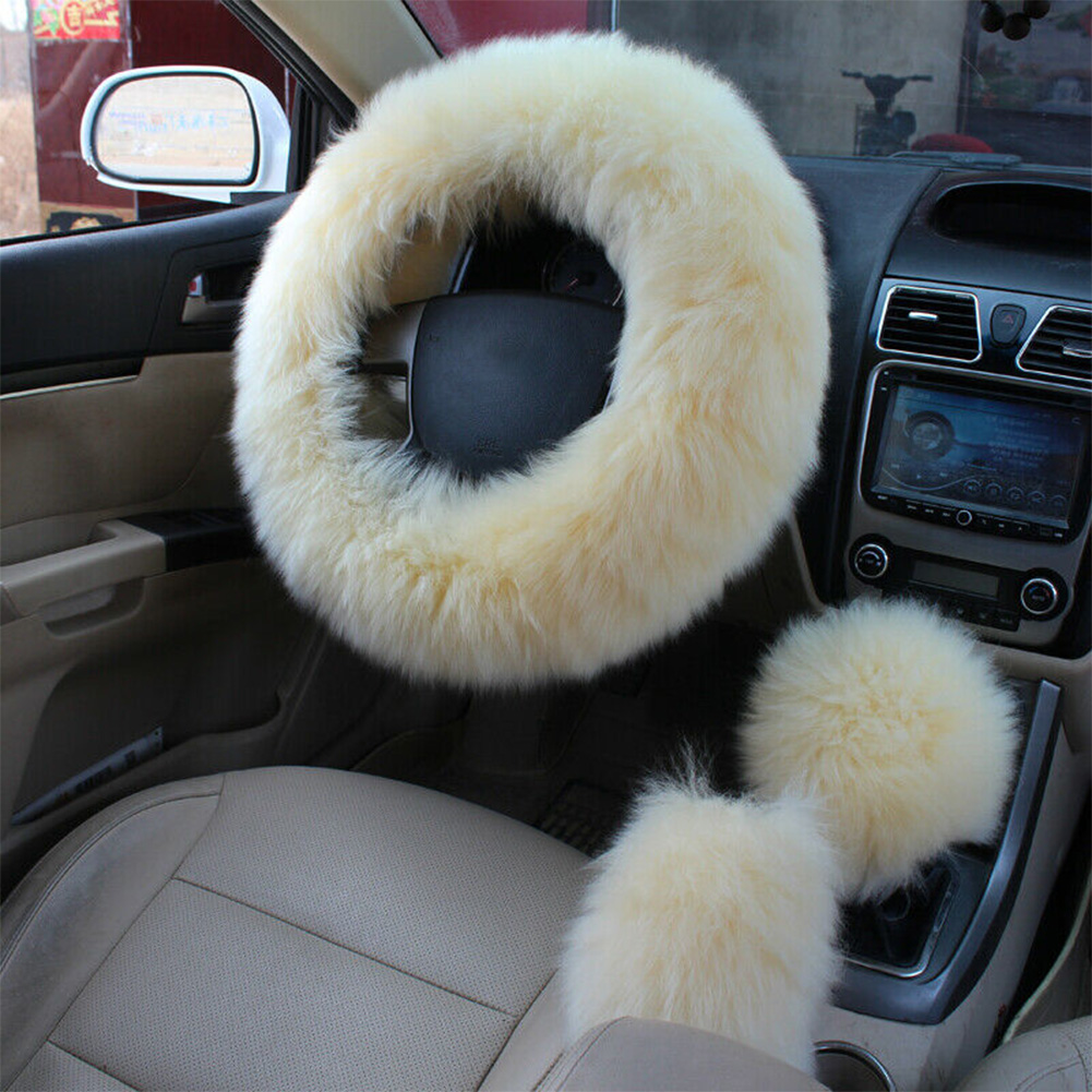 3 Pcs/set Protective Solid Steering Wheel Cover Handbrake Accessory Car Interior Easy Install Winter Keep Warm Artificial Wool
3 Pcs/set Protective Solid Steering Wheel Cover Handbrake Accessory Car Interior Easy Install Winter Keep Warm Artificial Wool