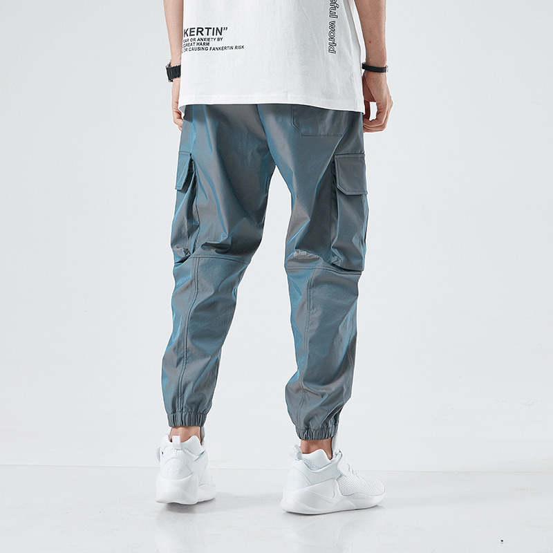 SingleRoad Mens Cargo Pants Joggers Men Fashion Side Pockets Hip Hop Harajuku Japanese Streetwear Trousers Grey Pants Men 201110