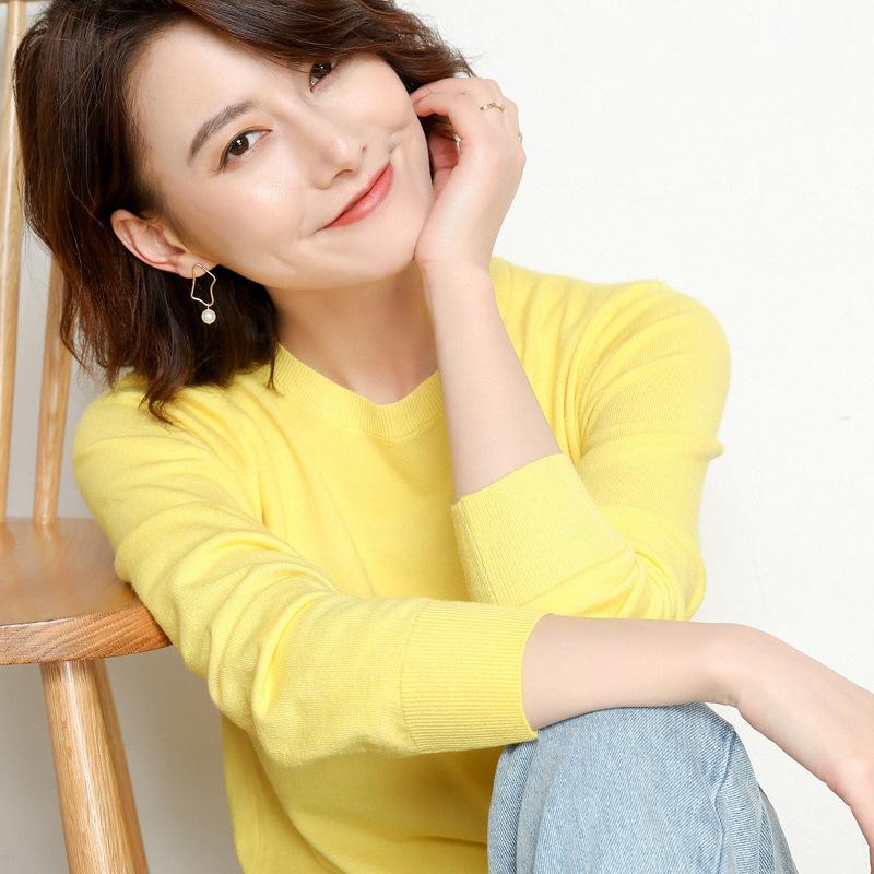 Ladies Knitted Sweater Women Pullovers Knit Jumper Spring Autumn Basic Women Sweaters Pullover Soft Slim Fit Top Knitwear Female, Beige
Ladies Knitted Sweater Women Pullovers Knit Jumper Spring Autumn Basic Women Sweaters Pullover Soft Slim Fit Top Knitwear Female, Beige