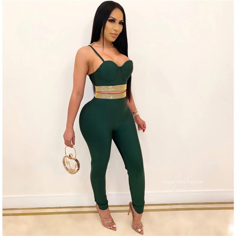 Hight Quality Sexy V Neck Spaghetti Strap Red Green Sequined Crystal Two Pieces Rayon Bandage Set Elegant Women Evening Party Se1
Hight Quality Sexy V Neck Spaghetti Strap Red Green Sequined Crystal Two Pieces Rayon Bandage Set Elegant Women Evening Party Se1