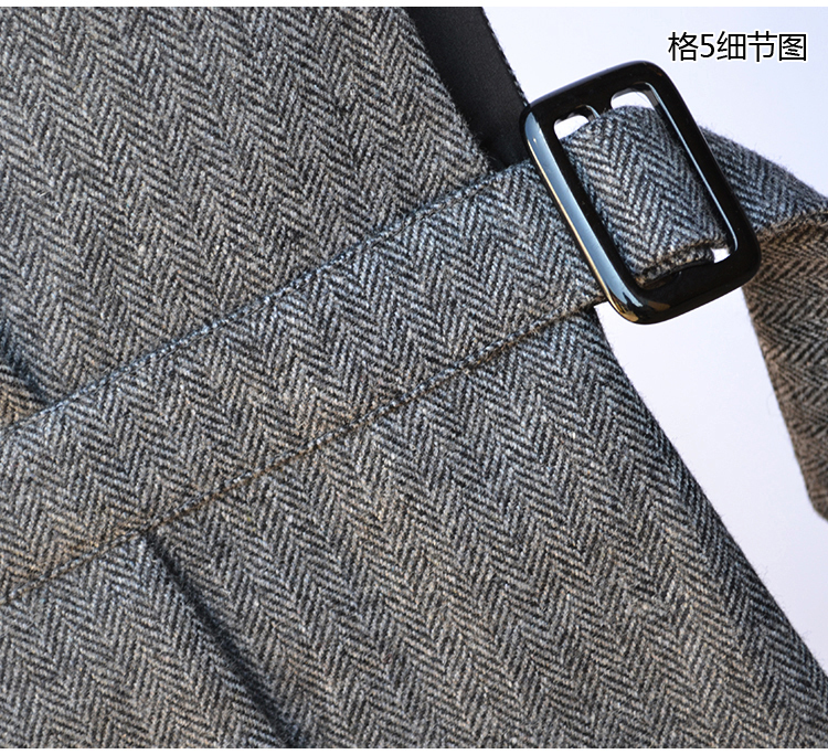 Korean Fashion Slim Spring Woolen Vest For Women Elegant Striped Belt Sleeveless Outerwear Female Casual Short Coat Veste Femme 201102