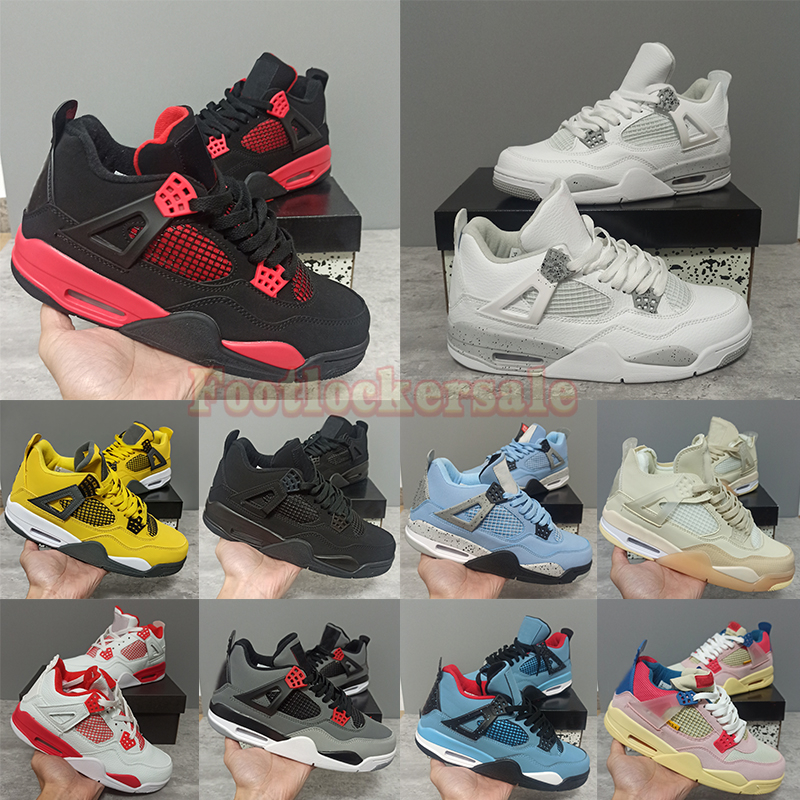 Red Thunder Mens Basketball Shoes 4 4s Jumpman Sail Black Cat Fire Red University Blue Desert Moss Taupe Haze Woman Designers Sneakers Trainers, 14
Red Thunder Mens Basketball Shoes 4 4s Jumpman Sail Black Cat Fire Red University Blue Desert Moss Taupe Haze Woman Designers Sneakers Trainers, 14