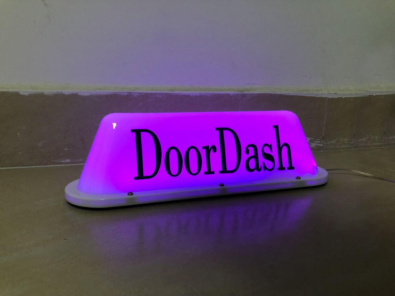DoorDash Taxi Top Light LED Roof Bright Glowing Car Logo Wireless Sign TOP light for TAXI DRIVERS