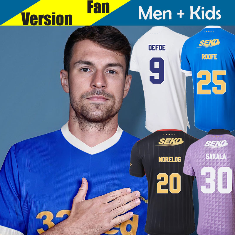 ARRON RAMSEY Rangers 150th Anniversary Soccer Jerseys Glasgow 2021 2022 New Fourth White Away Black Third Purple Men & Kids Kit Set Football Shirt ROOFE WRIGHT MORELOS, Player version away
ARRON RAMSEY Rangers 150th Anniversary Soccer Jerseys Glasgow 2021 2022 New Fourth White Away Black Third Purple Men & Kids Kit Set Football Shirt ROOFE WRIGHT MORELOS, Player version away