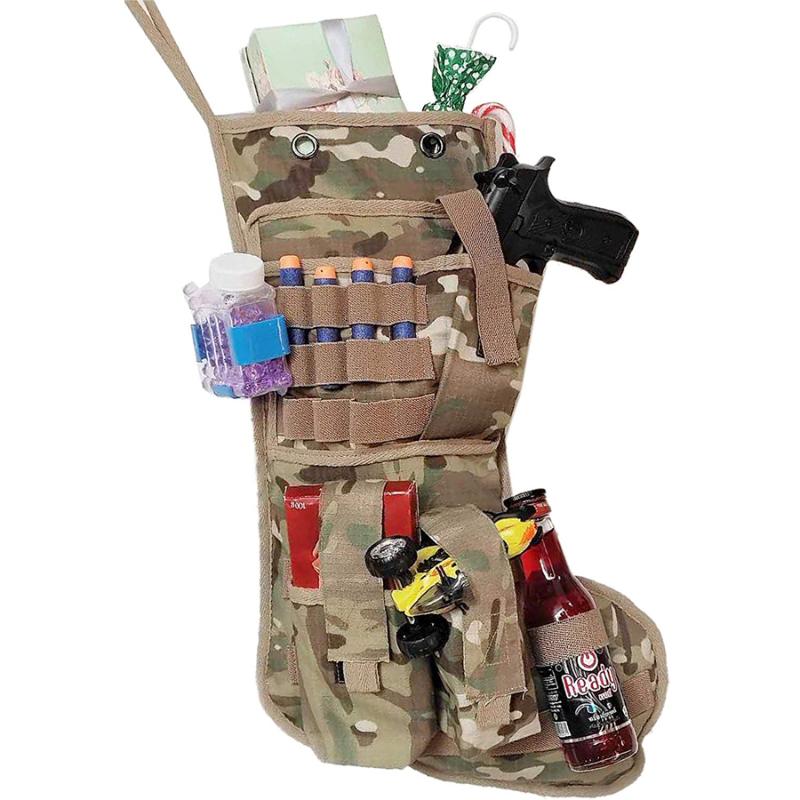 Tactical Christmas Stockings US with MOLLE Gear Webbing Durable Christmas Ornament Family Decorations USMC Woodland, Khaki
Tactical Christmas Stockings US with MOLLE Gear Webbing Durable Christmas Ornament Family Decorations USMC Woodland, Khaki