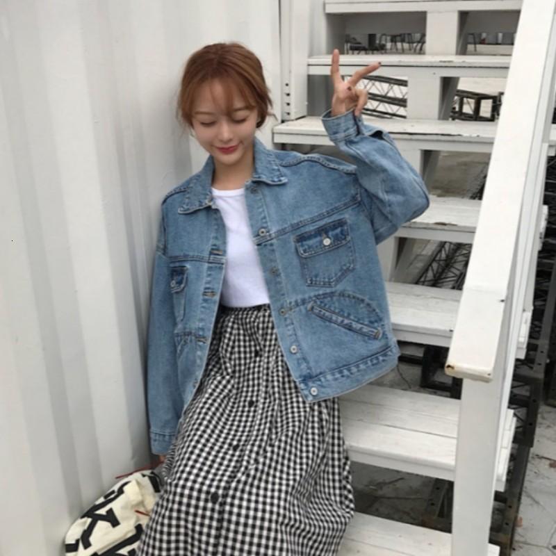 Womens Long Sleeve Single Breasted Lapel Denim Jackets Korean Boy Friend Style Pockets Loose Streetwear Female Outwear Coats, B lu
Womens Long Sleeve Single Breasted Lapel Denim Jackets Korean Boy Friend Style Pockets Loose Streetwear Female Outwear Coats, B lu