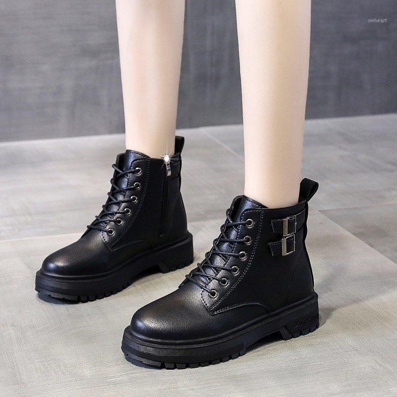 Lucyever Fashion Double Buckle Platform Ankle Boots for Women 2020 Pu Leather Waterproof Boots Woman Square Heel Shoes Female1, Black cotton
Lucyever Fashion Double Buckle Platform Ankle Boots for Women 2020 Pu Leather Waterproof Boots Woman Square Heel Shoes Female1, Black cotton