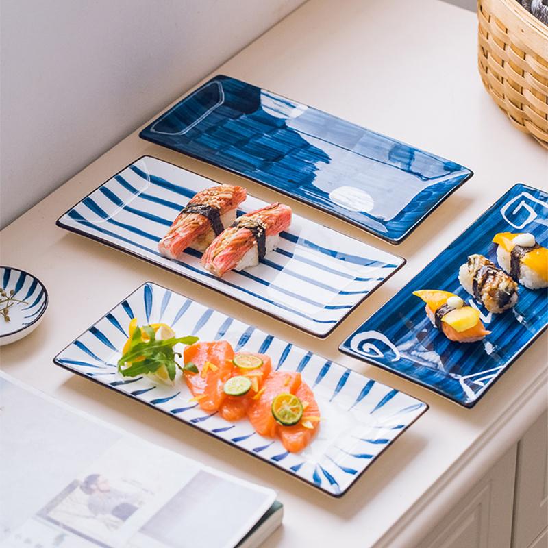 Rectangular Japanese Style Ceramic Dinner Plate Steak Dessert Sushi Porcelain Plates Kitchen Dining Room Tableware Set
Rectangular Japanese Style Ceramic Dinner Plate Steak Dessert Sushi Porcelain Plates Kitchen Dining Room Tableware Set