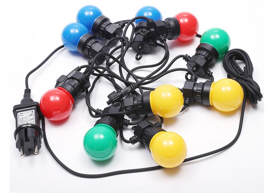IP65 LED Globe G50 Multicolor Bulb String Connectable Outdoor Colorful String Lights Wedding Christmas Party Decor Fairy Garland