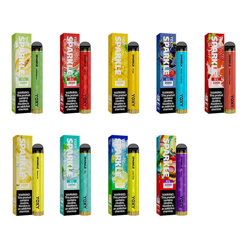 YOXY 2000 puffs Disposable Vape Pen Prefilled Pod Device OEM Vape Cartridges stared kit 1300mAh Battery vs AirBar
YOXY 2000 puffs Disposable Vape Pen Prefilled Pod Device OEM Vape Cartridges stared kit 1300mAh Battery vs AirBar