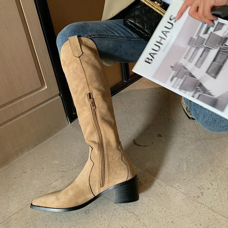 Bright2021 Fall / Winter Small Square Head Simple Denim Thi Heel Women's Boots Zipper Versatile Straight Tube Western Knight1, Milk apricot
Bright2021 Fall / Winter Small Square Head Simple Denim Thi Heel Women's Boots Zipper Versatile Straight Tube Western Knight1, Milk apricot