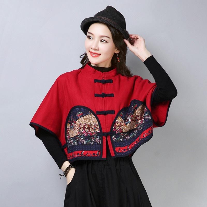 Ladies Chinese Tops 2020 Autumn Winter Retro Cape Hanfu Cheongsam Top Tang Suit New Year Chinese Style Clothing Women FF2886
Ladies Chinese Tops 2020 Autumn Winter Retro Cape Hanfu Cheongsam Top Tang Suit New Year Chinese Style Clothing Women FF2886