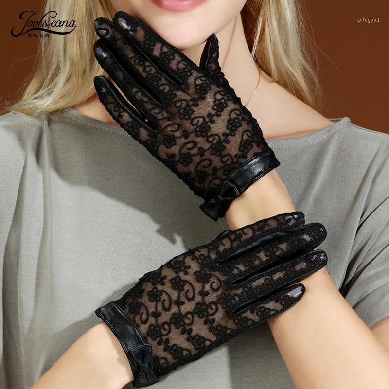Five Fingers Gloves Joolscana Lace Women Genuine Leather Touch Screen Summer Black Full Finger Autumn Mitten Brand Fashion With Bowknot1
Five Fingers Gloves Joolscana Lace Women Genuine Leather Touch Screen Summer Black Full Finger Autumn Mitten Brand Fashion With Bowknot1