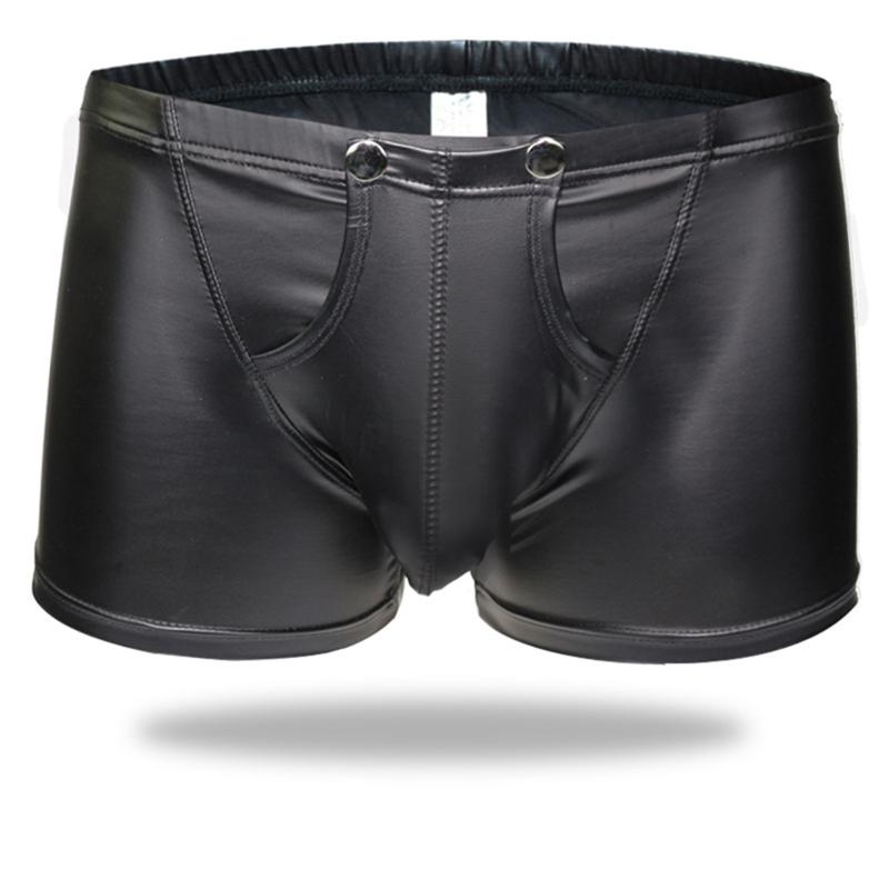 Sexy Faux Leather Boxer Night Club Hot Sale Underpant Man Size -2XL New Underwear High Quality Wear Soft Male Panties Shorts, Black
Sexy Faux Leather Boxer Night Club Hot Sale Underpant Man Size -2XL New Underwear High Quality Wear Soft Male Panties Shorts, Black