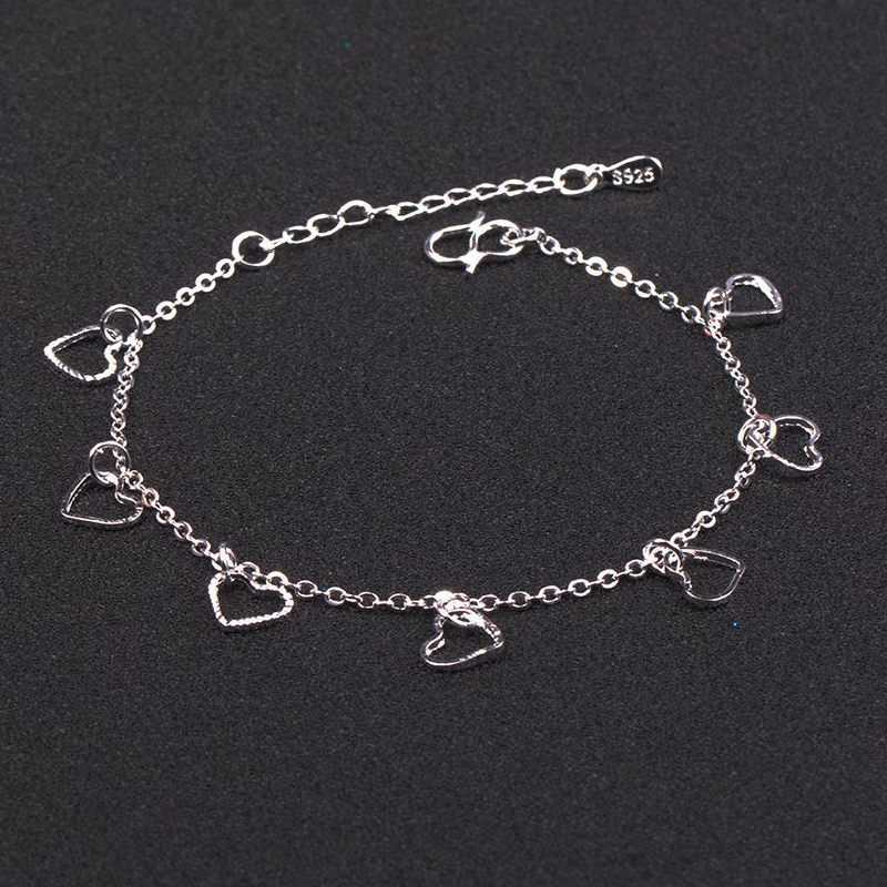 2020 New Fashion Love Heart Pendant Hand Chain Bracelets Ladies 925 Sterling Silver Bracelet Chain For Women&Girl Jewelry Gift, Black
2020 New Fashion Love Heart Pendant Hand Chain Bracelets Ladies 925 Sterling Silver Bracelet Chain For Women&Girl Jewelry Gift, Black