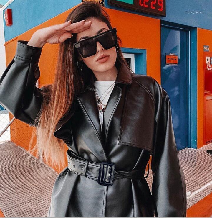 Genuo New 2020 Women PU Jackets Turn Down Collar Long Sleeve Zipper Female Jacket With Belt 2020 Autumn Winter Punk Style1, Black
Genuo New 2020 Women PU Jackets Turn Down Collar Long Sleeve Zipper Female Jacket With Belt 2020 Autumn Winter Punk Style1, Black
