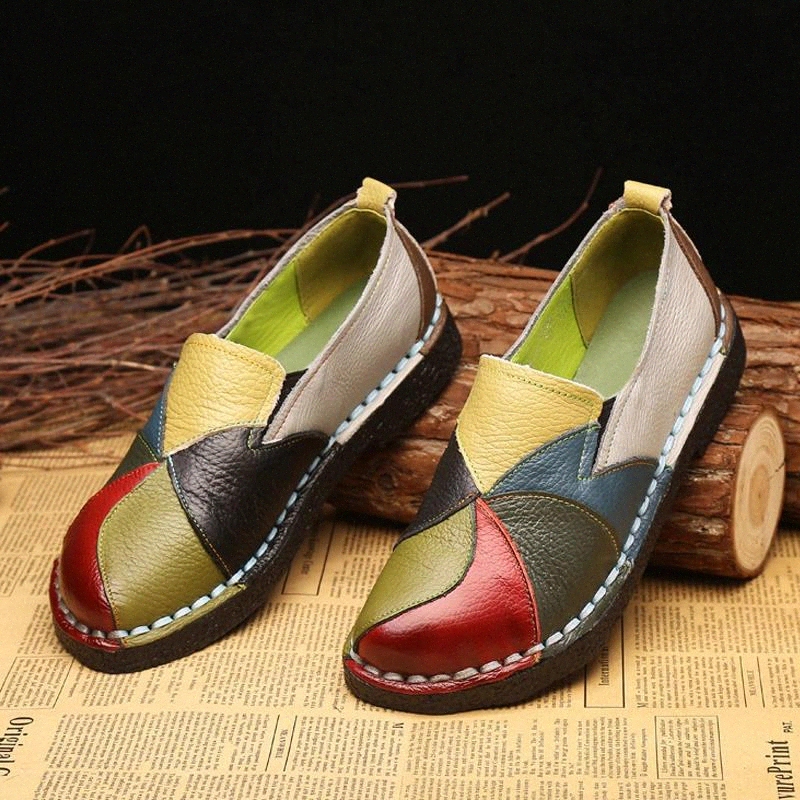100% Genuine Leather Shoes Women Flats Cow Leather Woman Loafers 2020 Casual Shoes Slip on Soft Comfortable Female A2156 #oc8M, Green
100% Genuine Leather Shoes Women Flats Cow Leather Woman Loafers 2020 Casual Shoes Slip on Soft Comfortable Female A2156 #oc8M, Green