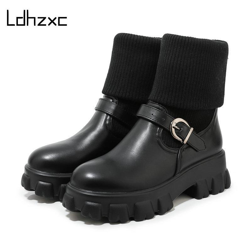 LDHZXC New Winter Fashion Boots Women Platform Warm Shoes Mid-calf Boots Slip-on Leather Women Botas Mujer, Black
LDHZXC New Winter Fashion Boots Women Platform Warm Shoes Mid-calf Boots Slip-on Leather Women Botas Mujer, Black
