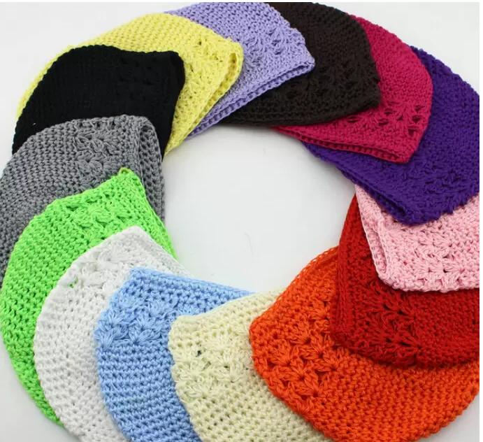 2022 new wholesale 20pcs size: M,L children cotton kufi caps Classic Knit Handmade kufi hats baby crochet beanie girl knited Skull